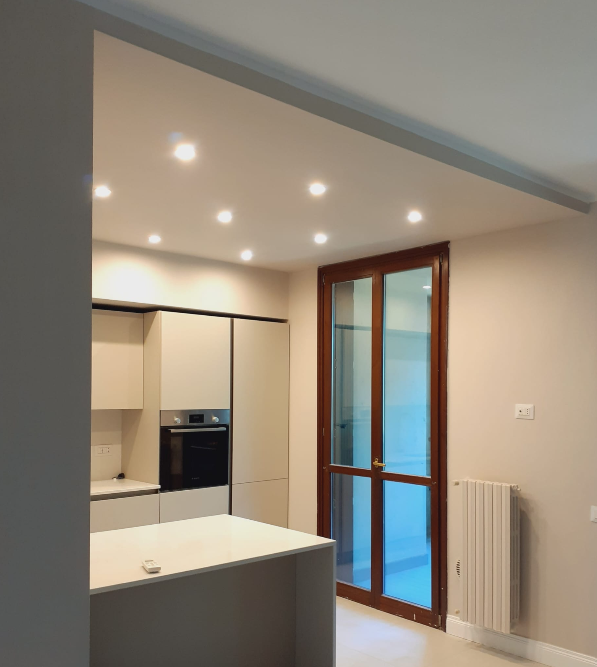 Soggiorno ristrutturato Ambrostrutture Milano